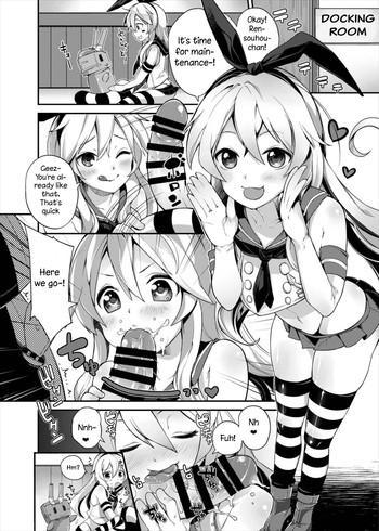 Sex Toys Shimakaze- Kantai collection hentai Shaved Pussy