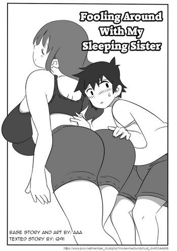 Big Ass Fooling Around With My Sleeping Sister- Original hentai Cumshot