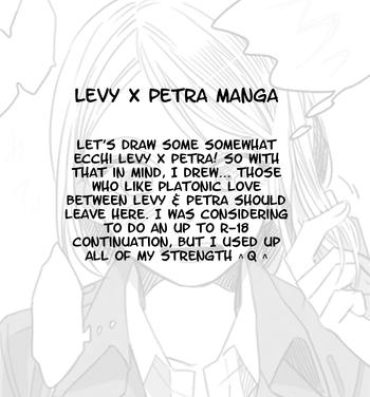 Alone Levi × Petra Manga- Shingeki no kyojin hentai Whatsapp