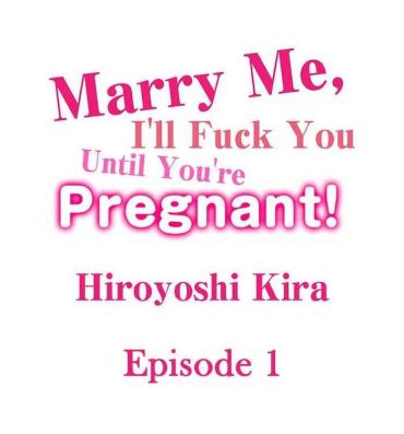 Gay Marry Me, I’ll Fuck You Until You’re Pregnant!- Original hentai Foda
